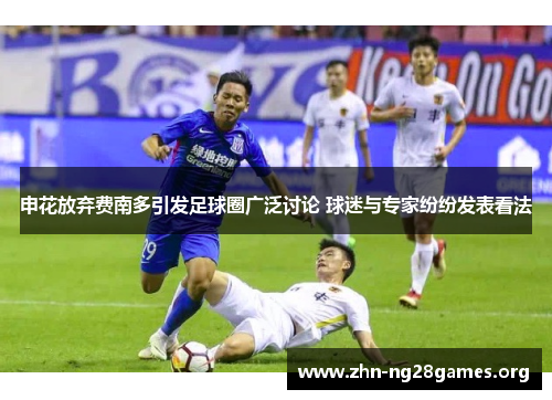 申花放弃费南多引发足球圈广泛讨论 球迷与专家纷纷发表看法 申花放弃费南多引发足球圈广泛讨论 球迷与专家纷纷发表看法